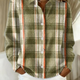 Perla | Checked Hoodie Blouse