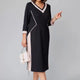 Alexa｜Elegant V-neck dress
