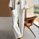 Emmy｜Elegant Short-Sleeve Jumpsuit