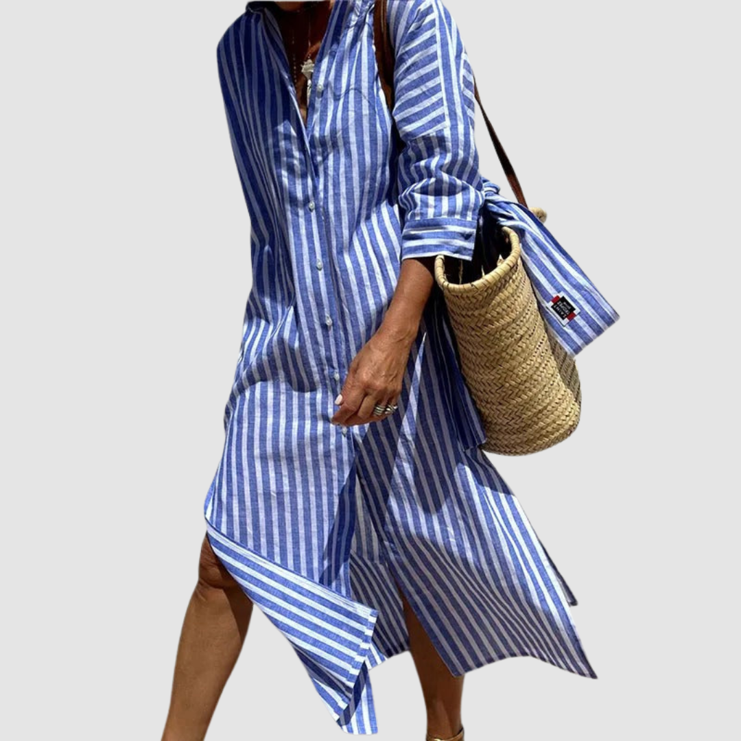 Nichole｜Elegant Striped Summer Dress
