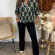 Vanda | Casual Blouse with Long Sleeves and Elegant Pattern