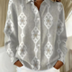 Constance | Elegant Knit Hoodie Blouse with Diamond Pattern