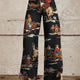 Paula | Vintage Printed Wide Leg Pants