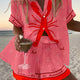 Katrina | Pink Lobster Short Set