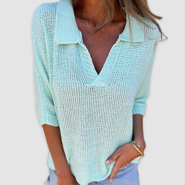 Lucy｜Elegant V-neck top