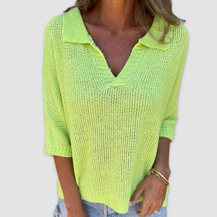 Lucy｜Elegant V-neck top
