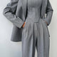 Pilar | Three-Piece Set with Double-Breasted Blazer