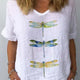 Antonia | Retro V-Neck Top